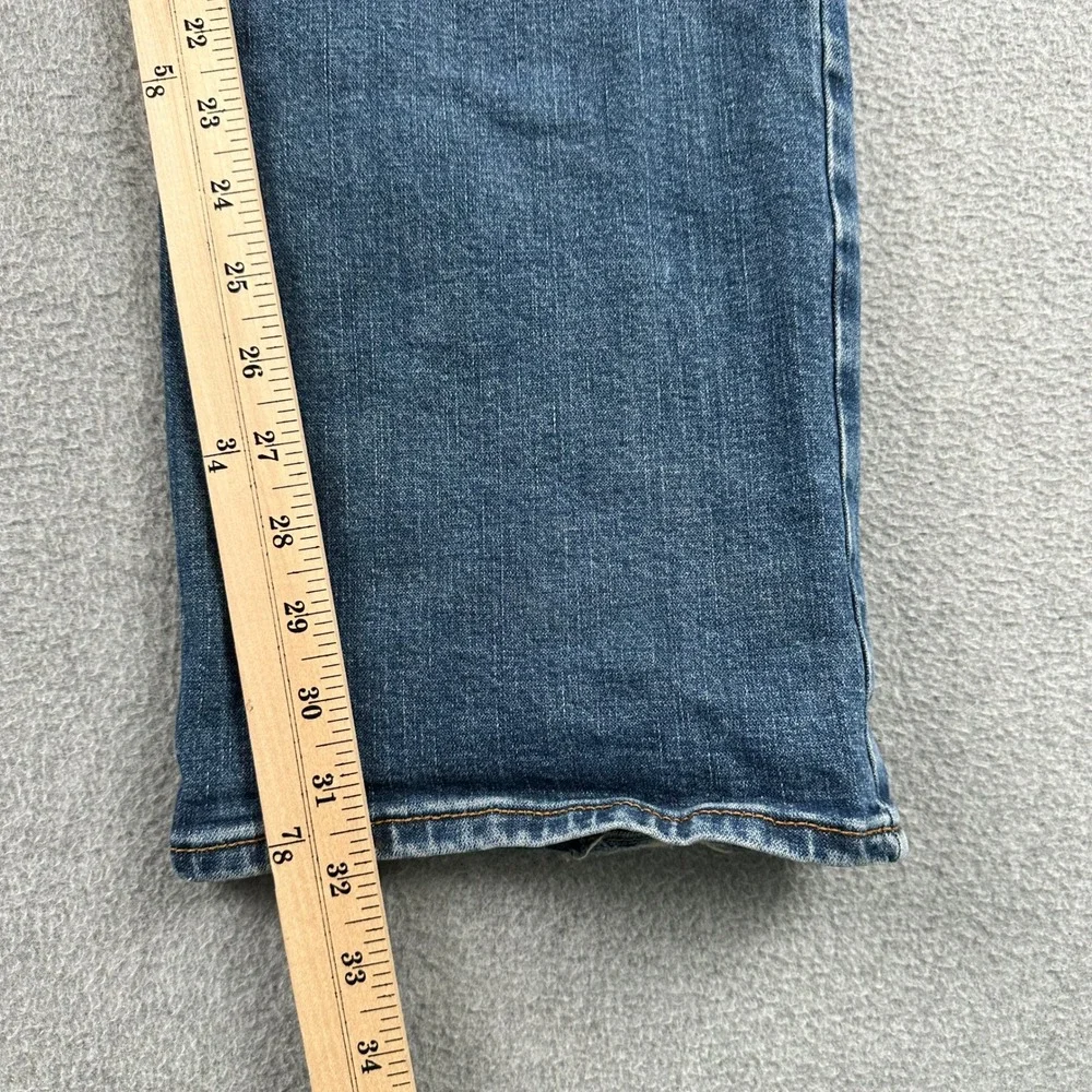 Wrangler Jeans Mens 35x32 Blue‎ Relaxed Boot Thrashed Distressed Workwear Denim